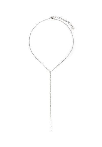 18kt white gold diamond Infinity Y necklace