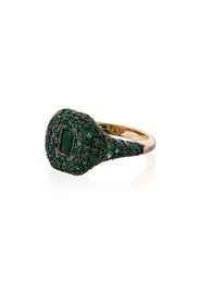 Shay 18k yellow gold emerald ring - Metallic