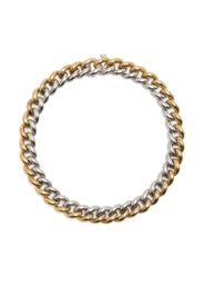 SHAY 18kt yellow and white gold medium two-tone link bracelet - Silver