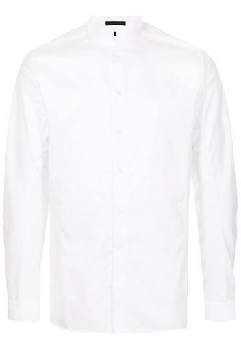 SHIATZY CHEN mandarin collar cotton shirt - White