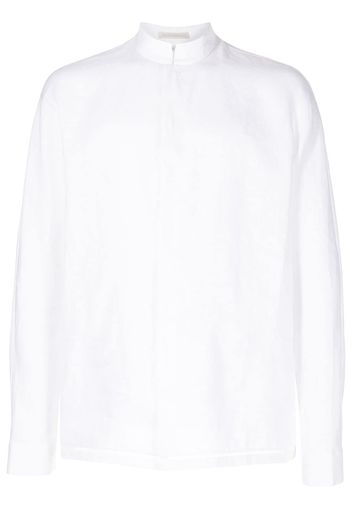 SHIATZY CHEN mandarin-collar fitted shirt - White