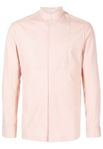 SHIATZY CHEN mandarin-collar fitted shirt - Pink