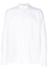 SHIATZY CHEN mandarin-collar fitted shirt - White