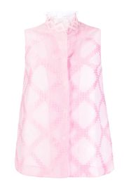 SHIATZY CHEN lace-collar detail vest - Pink