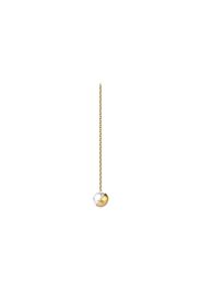 Shihara Half Pearl Chain Earring 135° - Metallic