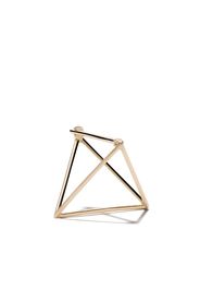 Shihara 18kt yellow gold 3D 20mm Triangle earring