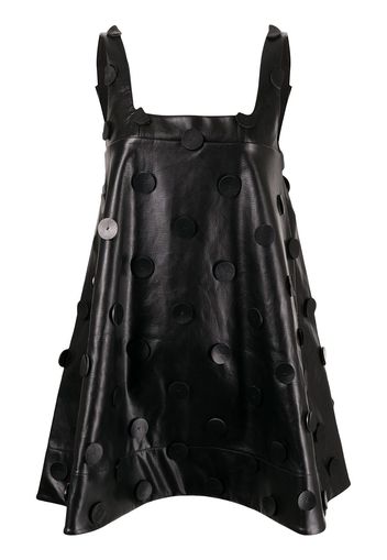 SHUSHU/TONG appliqué detail flared mini dress - Black