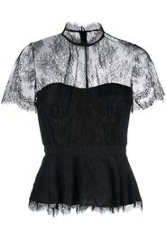 Simkhai lace-embellished corset top - Black