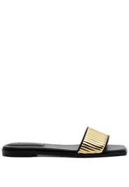 Simkhai Carter leather slides - Gold