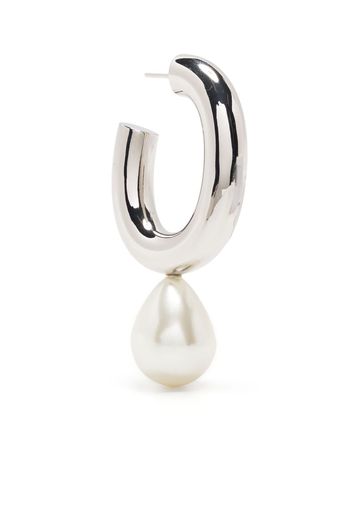 Simone Rocha pearl hoop earrings - Silver