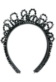 Simone Rocha crown style beaded headband - Black