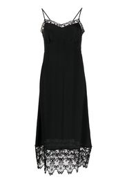 Simone Rocha lace-trimmed midi dress - Black