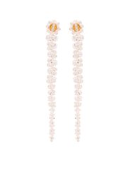 Simone Rocha crystal-embellished dangle earrings - Pink