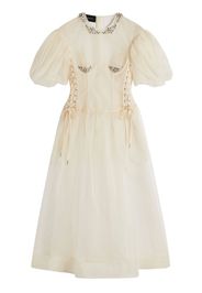Simone Rocha corset A-line dress - Neutrals