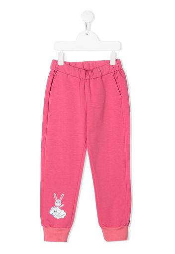 Simonetta bunny print elasticated track pants - Pink