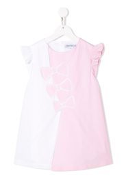 Simonetta bow print dress - White