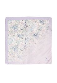 Simonetta silk floral-print scarf - Purple