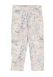 Simonetta ditsy floral print trousers - White