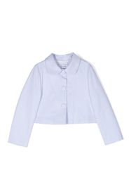 Simonetta cropped Peter Pan-collar jacket - Blue