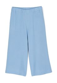 Simonetta elasticated wide-leg trousers - Blue