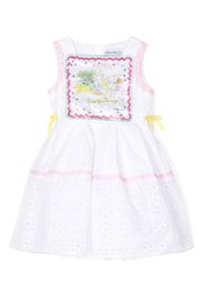 Simonetta graphic print dress - White