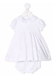 Siola ruffle-trim cotton dress - White