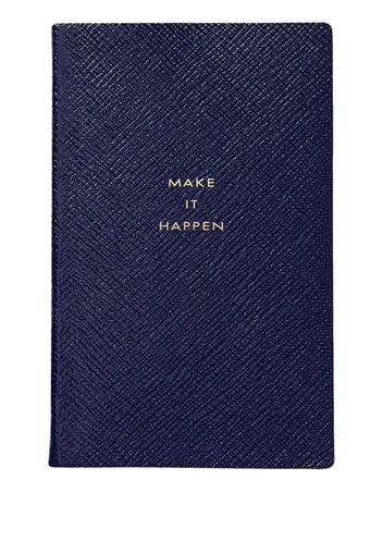 Panama Make It Happen textured-leather notebook