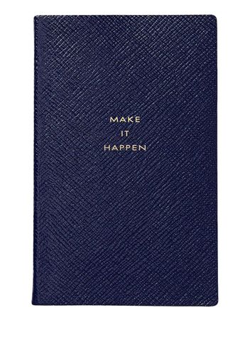 SMYTHSON Panama Make It Happen textured-leather notebook