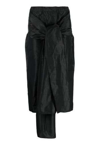 Sofie D'hoore knot-detail silk midi skirt - Black