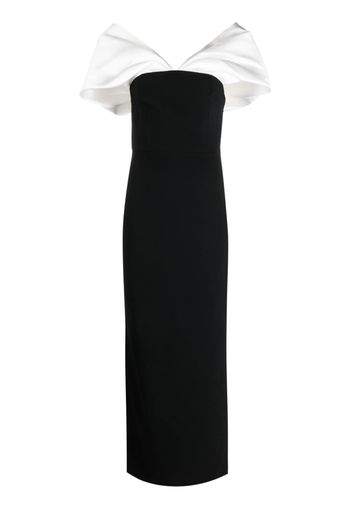 Solace London Dakota off-shoulder maxi dress - Black