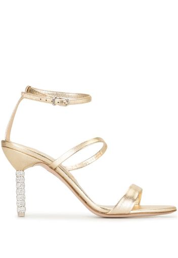 crystal heel sandals