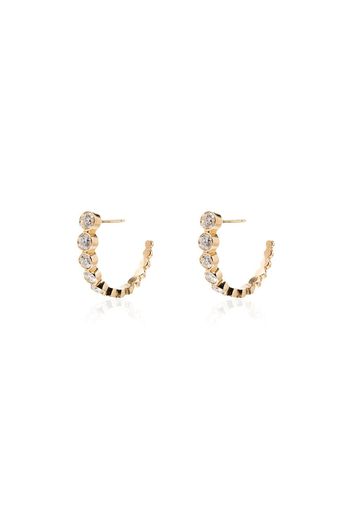 Sophie Bille Brahe 18kt yellow gold half-hoop diamond earrings