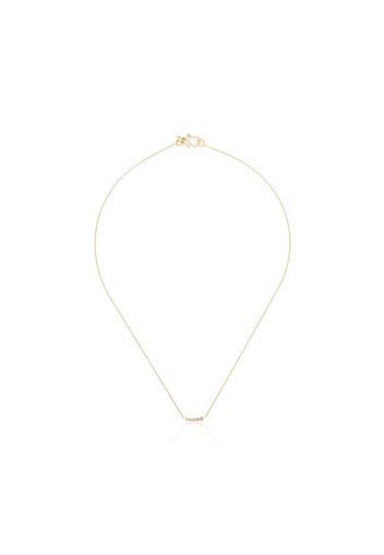 18K yellow gold Lune diamond necklace