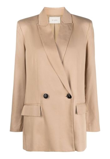 St. Agni double-breasted blazer - Neutrals