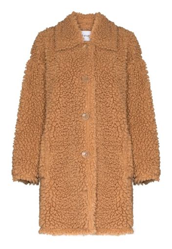 button up teddy coat