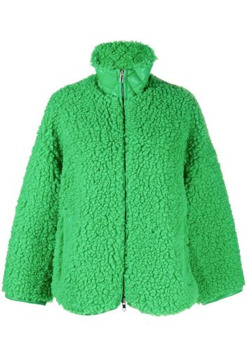 STAND STUDIO faux-shearling jacket - Green