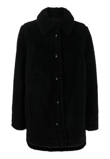 STAND STUDIO Vernon single-breasted wool coat - Black