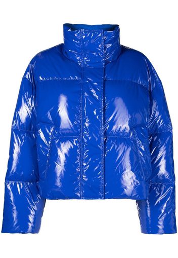 STAND STUDIO funnel-neck puffer jacket - Blue