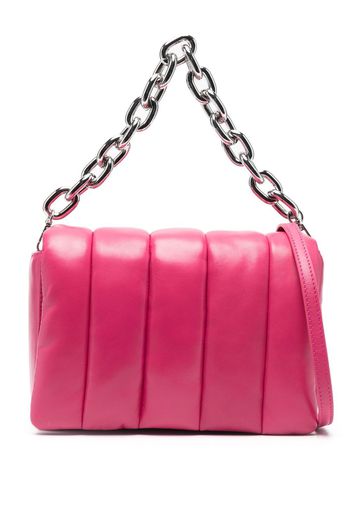 STAND STUDIO Hera quilted leather clutch bag - Pink