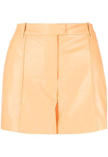 STAND STUDIO Kirsty faux-leather shorts - Orange
