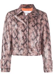 Erin snakeskin effect jacket