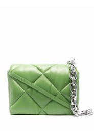 STAND STUDIO quilted flap tote bag - Green