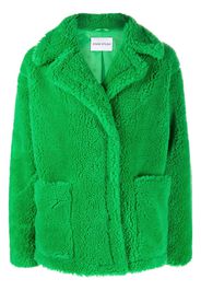 STAND STUDIO Marina faux-shearling jacket - Green