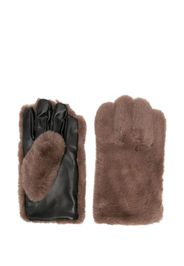 STAND STUDIO Carmen faux-fur gloves - Brown