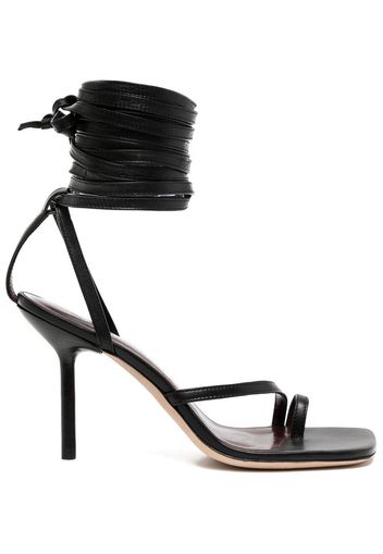 STAUD NIcola 90mm strappy sandals - Black