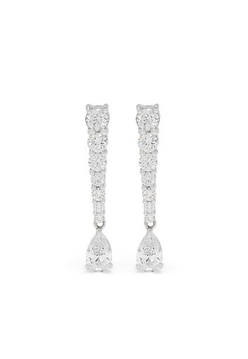 18kt white gold diamond stud earrings