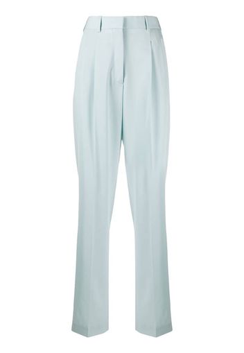 high-waisted tailored trousers