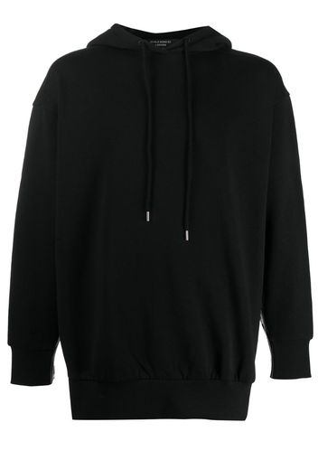 logo trim hoodie