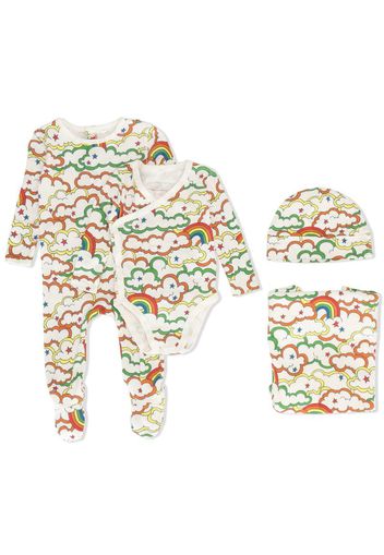 cloud print babygrow set