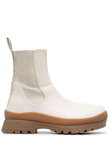 Stella McCartney Trace logo-print boots - Neutrals